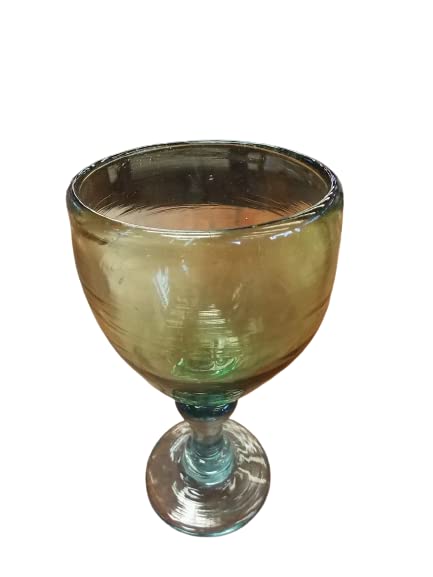 Juego De Copas Artesanales Cristal Soplado Estilo Antiguo. 4 copas
