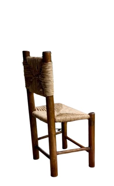 Sustainable Wood Handcrafted Chair in Minimalist Style.