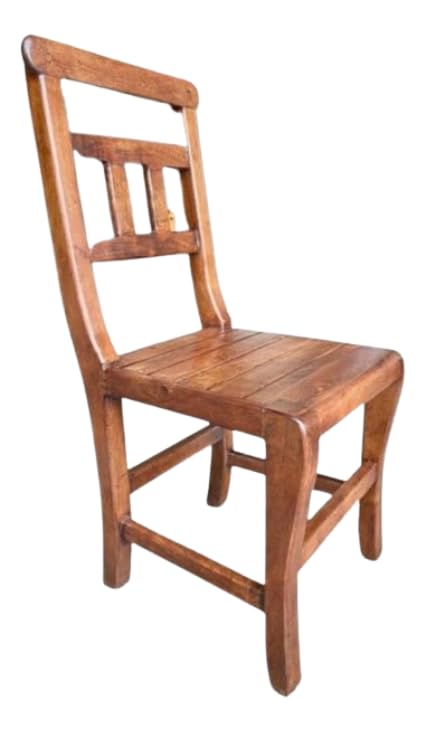 Silla De Madera De Mezquite Y Piel Estilo Hacienda