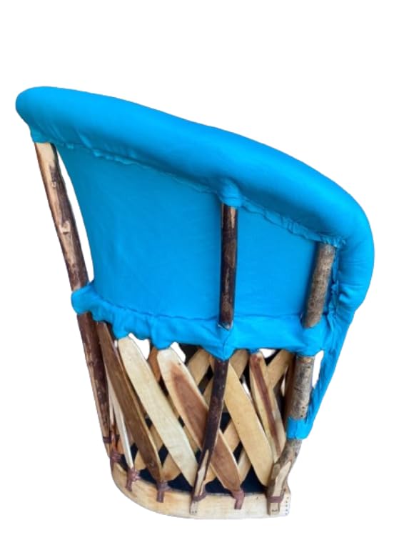 Equipal Wooden Leather Chair, Traditional Antique Style.