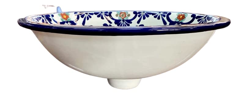 Lavabo Ovalin Talavera Fina Estilo Antiguo Empotrable, Estilo Vintage