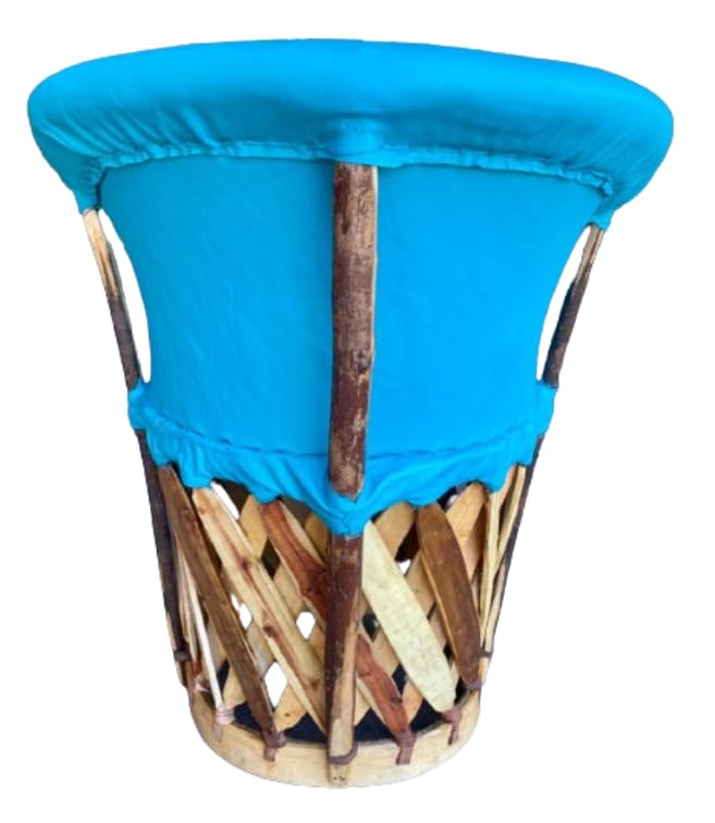 Equipal Wooden Leather Chair, Traditional Antique Style.