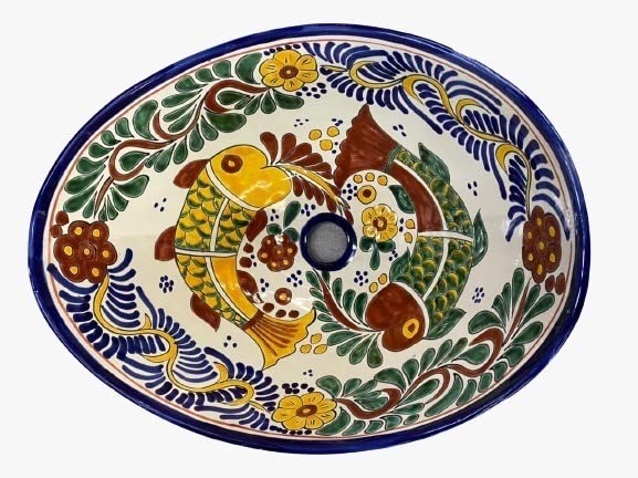 Tazón de Lavabo Mexicana Servir - Pintado a Mano
