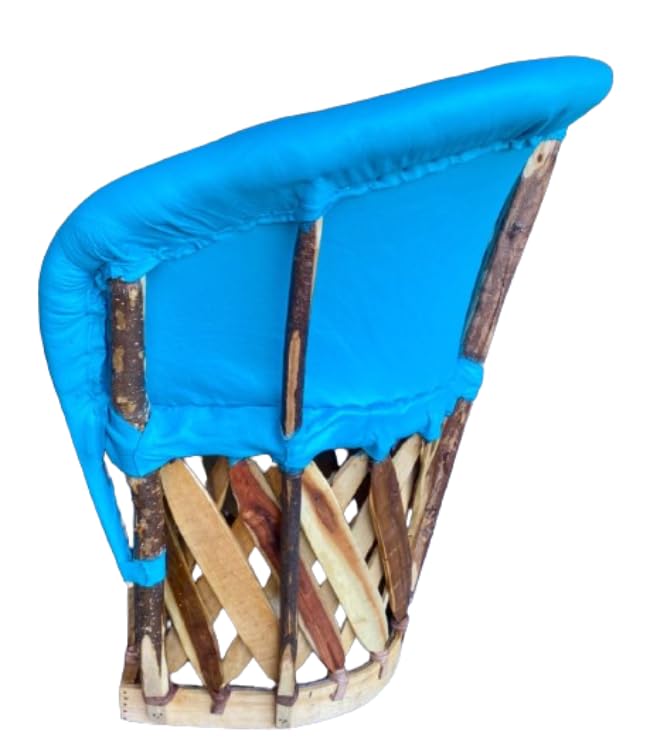 Equipal Wooden Leather Chair, Traditional Antique Style.