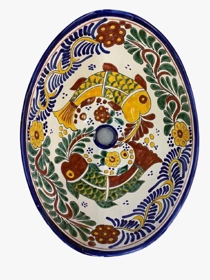 Tazón de Lavabo Mexicana Servir - Pintado a Mano