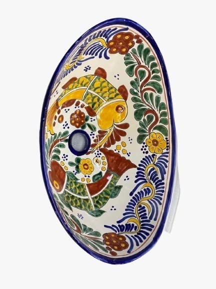 Tazón de Lavabo Mexicana Servir - Pintado a Mano