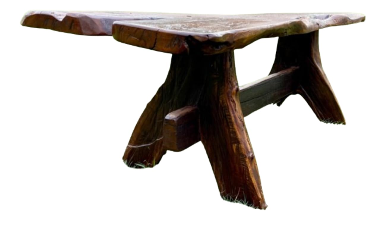 Mesa De Tablones De Madera De Mezquite.