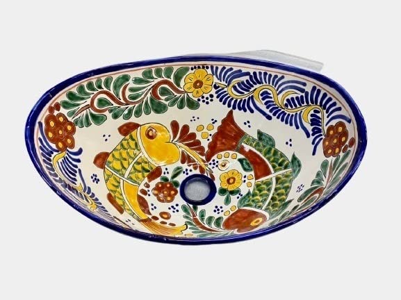 Tazón de Lavabo Mexicana Servir - Pintado a Mano