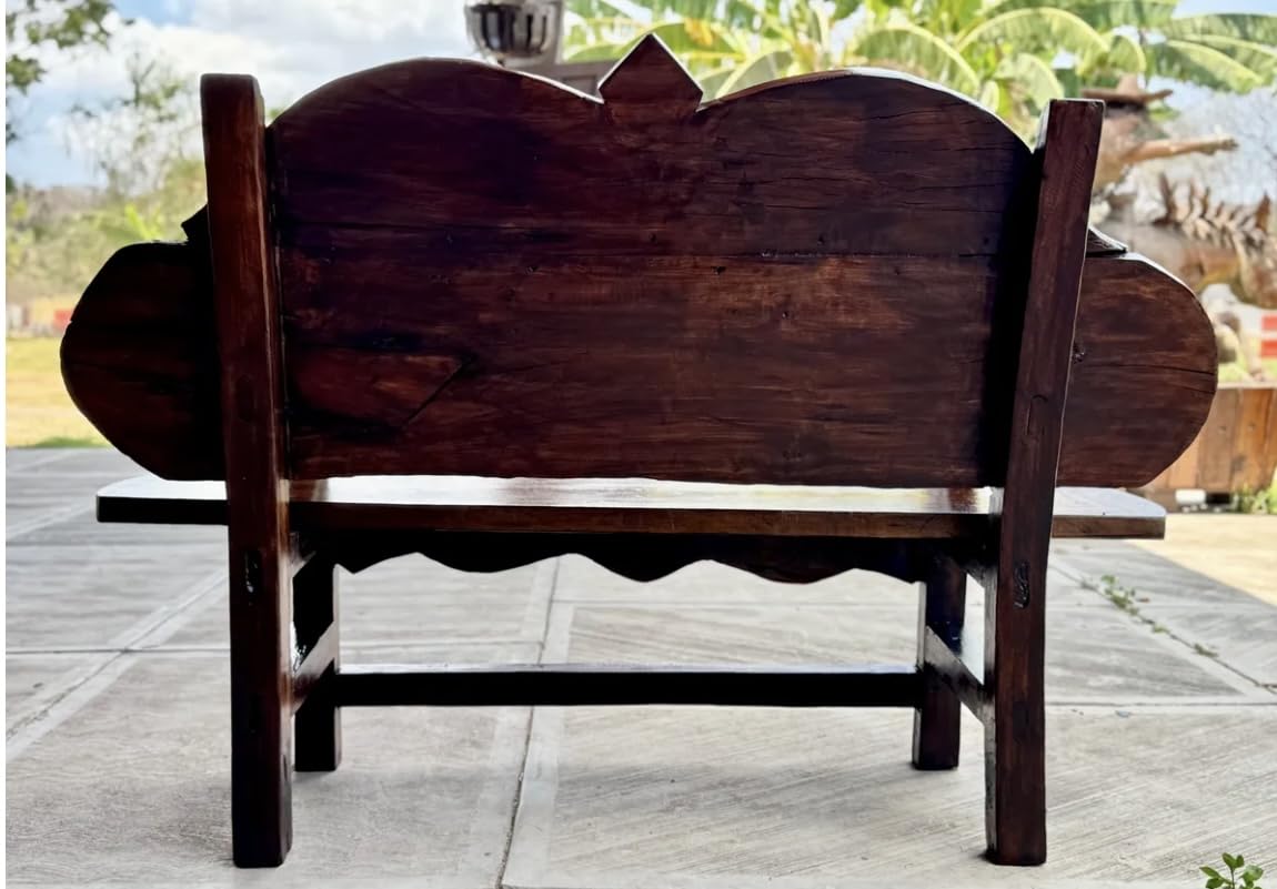Antique and Original Rustic Bench for 2 People.