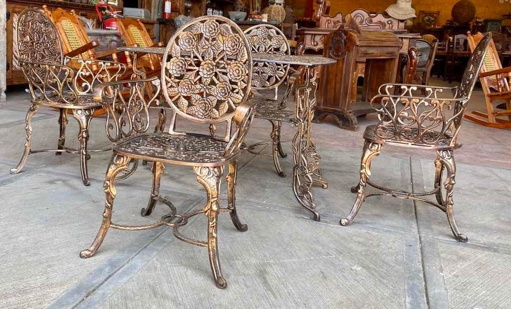 Strong Aluminum Antique Style Garden Dining Set