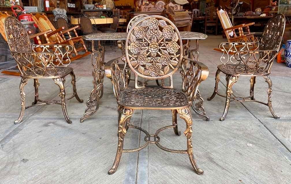 Strong Aluminum Antique Style Garden Dining Set