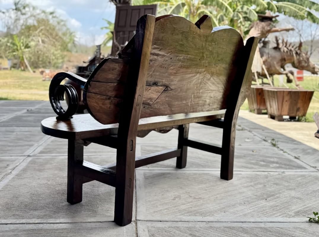 Antique and Original Rustic Bench for 2 People.
