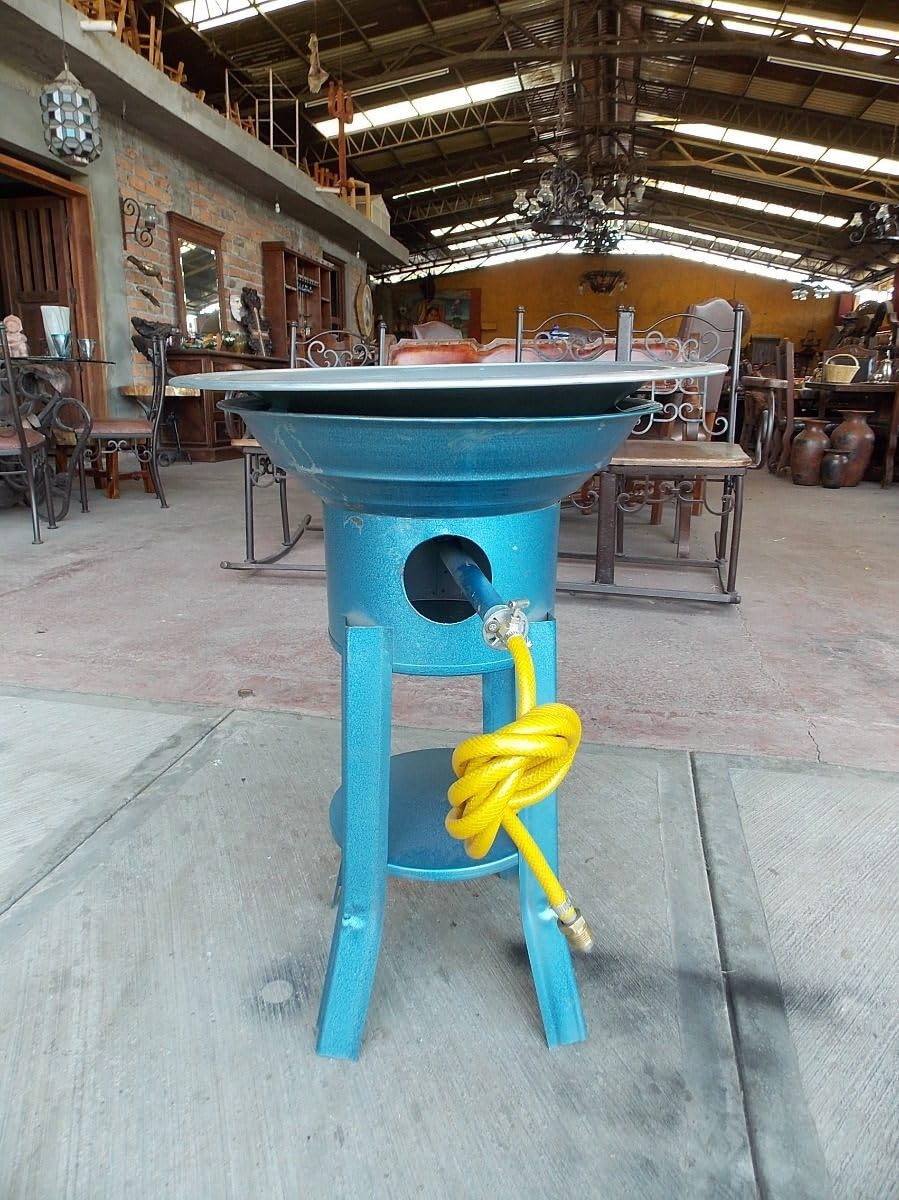 Freidora Asador Gas Y Carbon Estilo Antiguo.