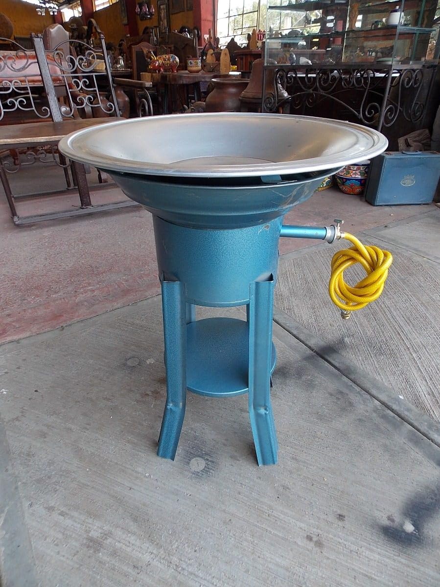 Freidora Asador Gas Y Carbon Estilo Antiguo.