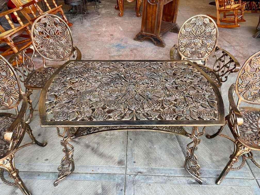 Strong Aluminum Antique Style Garden Dining Set