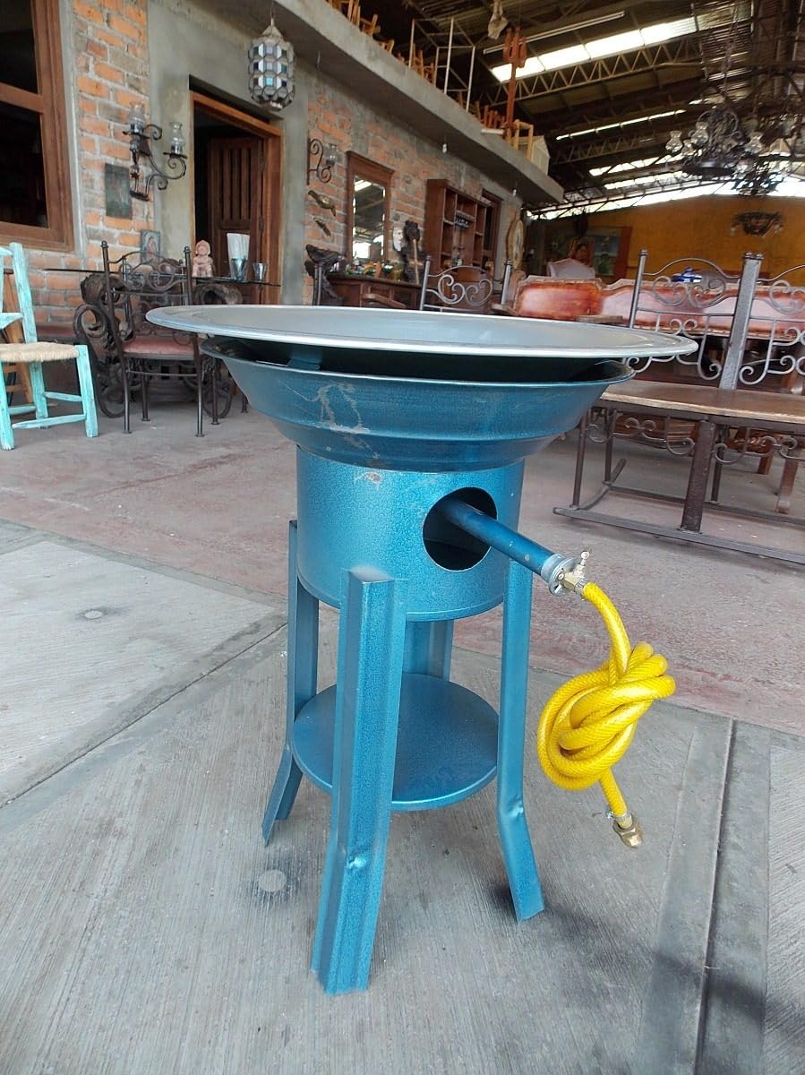 Freidora Asador Gas Y Carbon Estilo Antiguo.