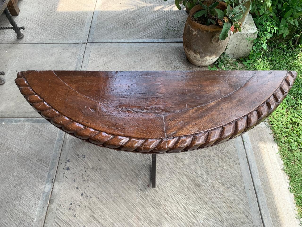 Credenza de Madera de Parota con Hierro Forjado, Especial para Cocinas