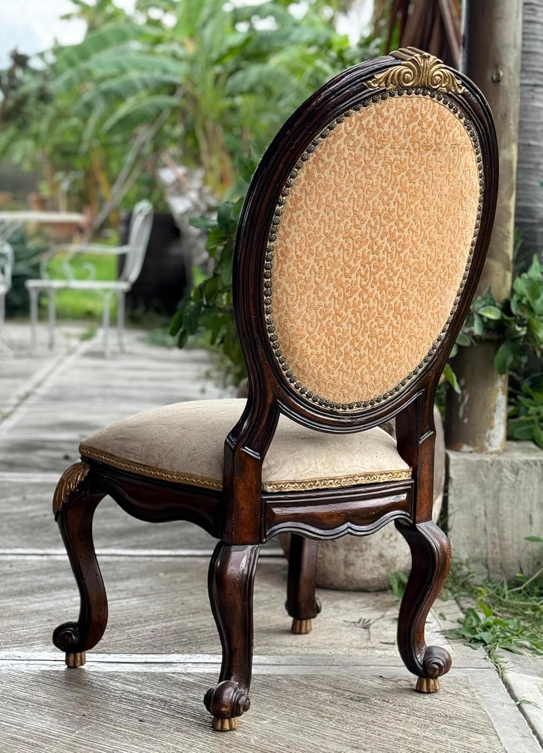Antique Dining Chair Antique Louis XV Style Persian Style Fabric Wide Furniture and Home Decor