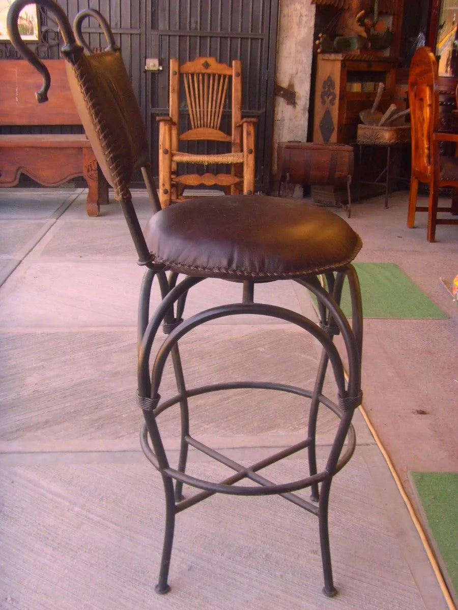 Swivel Bench for Bar or Canteen Antique Style.