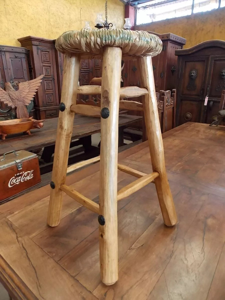 Handcrafted Woven Tulle Benches. Antique Style. 2 Pieces