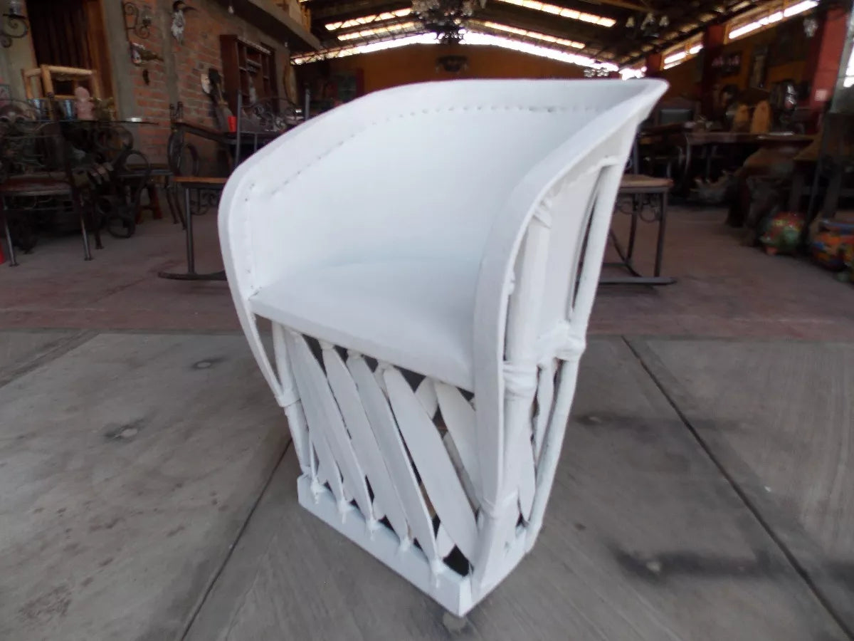 Equipal Artesanal Estilo Antiguo Tradicional Madera Y Piel