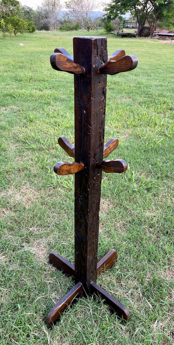Antique and Original Handmade Coat Rack Made of Old Wood (Used)