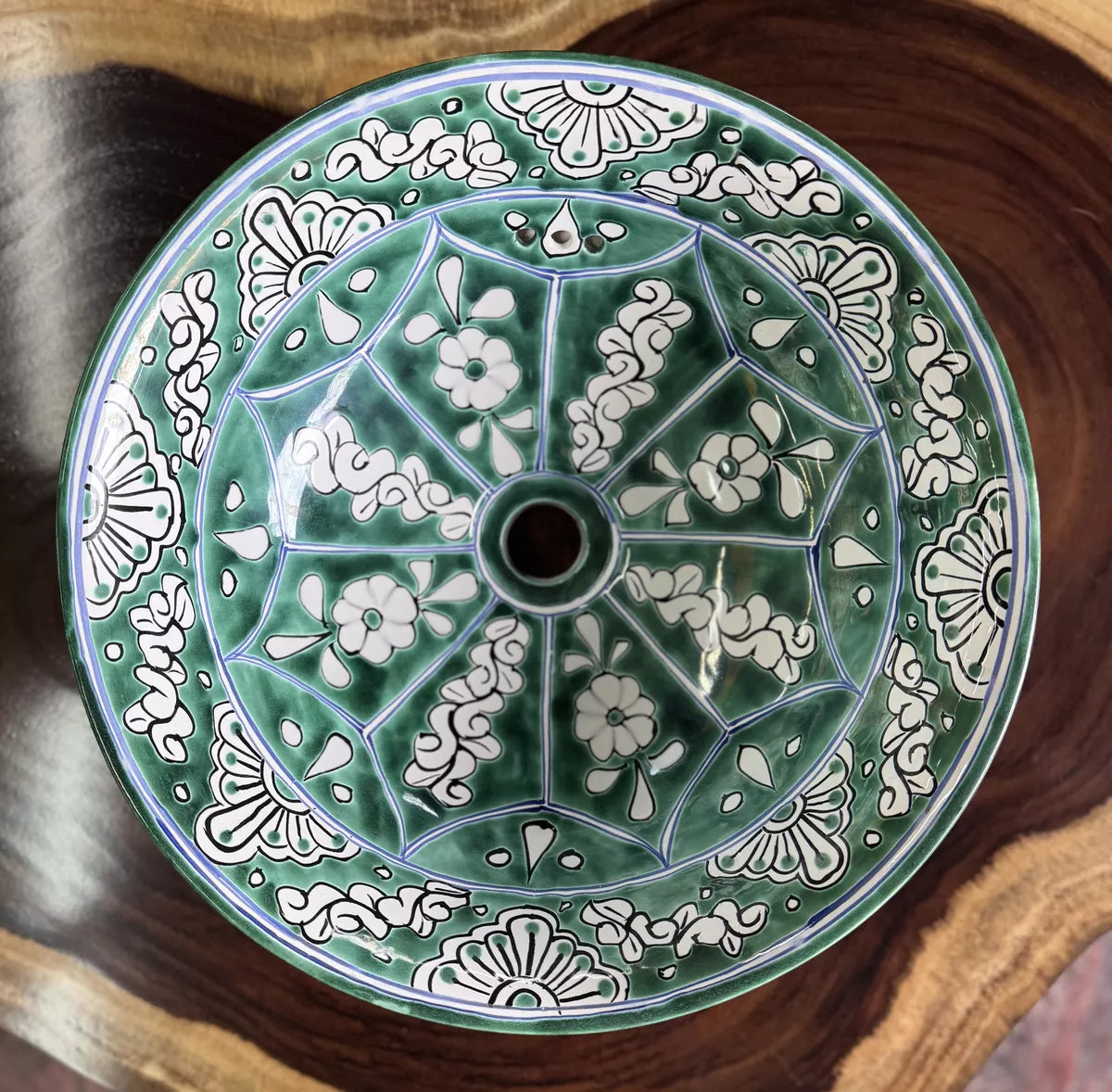 Round Sink in Fine Talavera Turkey Style