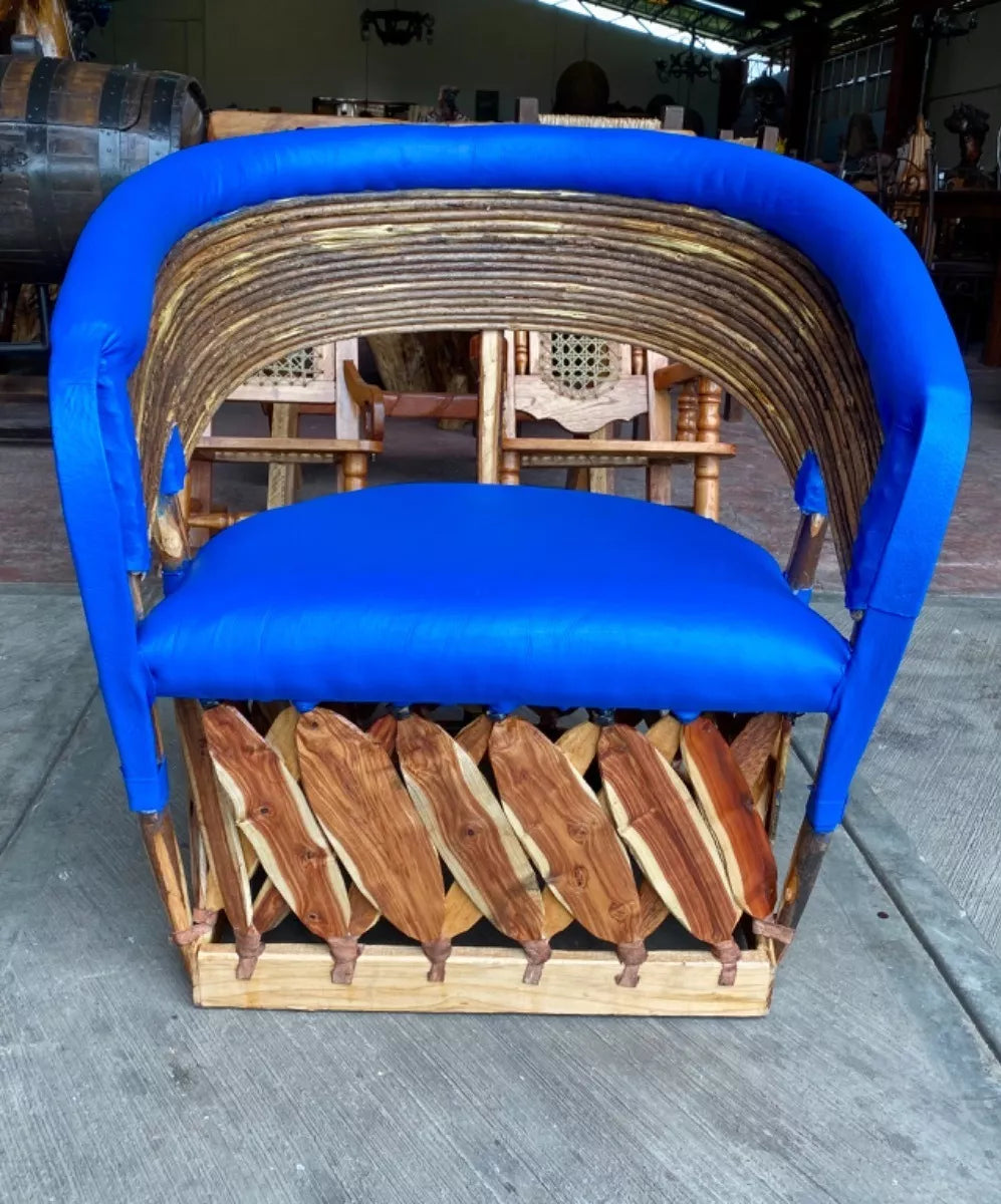 Silla Sillón Equipal Artesanal Amplio Cómodo Estilo Antiguo