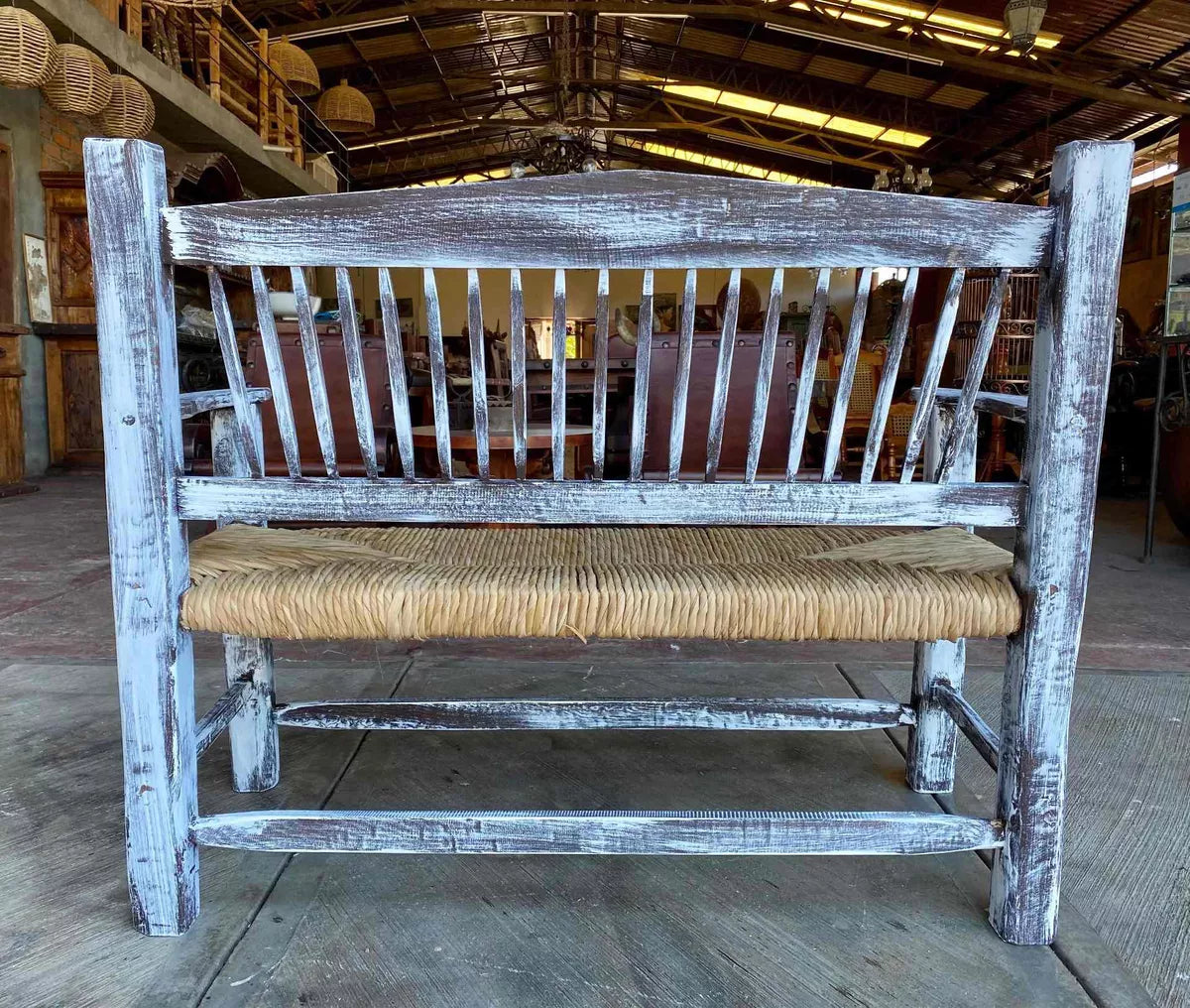 Antique Vintage Style 2 Person Handmade Bench