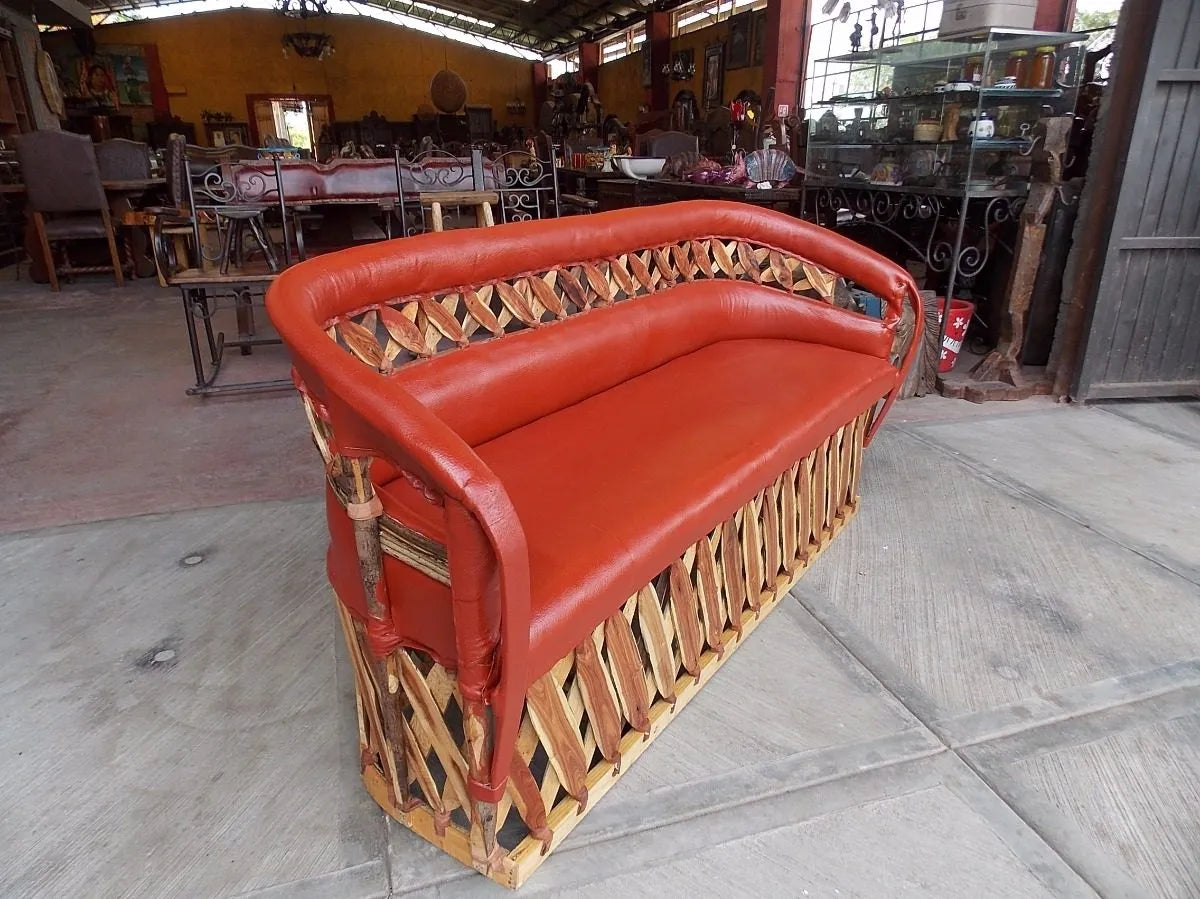 Sillon Equipal Con Riñonera Para 3 Personas Estilo Antiguo