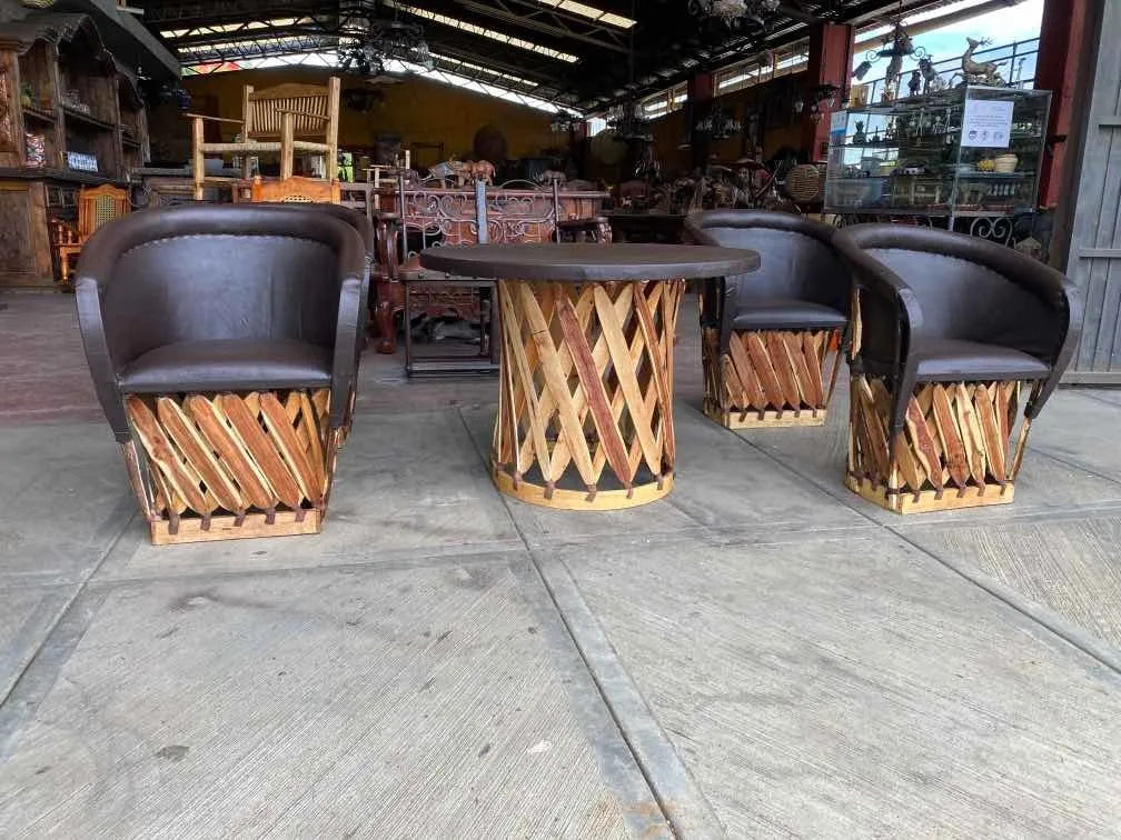 Comedor Equipales Tradicionales Estilo Antiguo. Gran Calidad