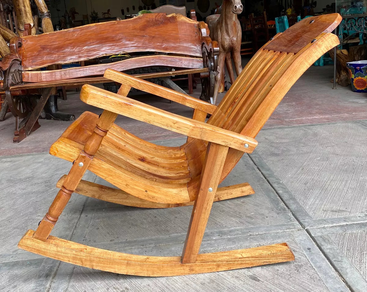 Antique Style Cedar Wood Rocking Chair