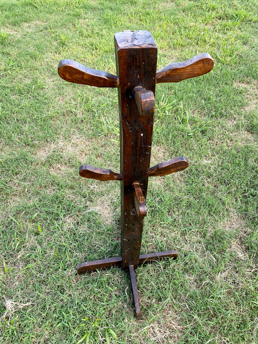 Antique and Original Handmade Coat Rack Made of Old Wood (Used)