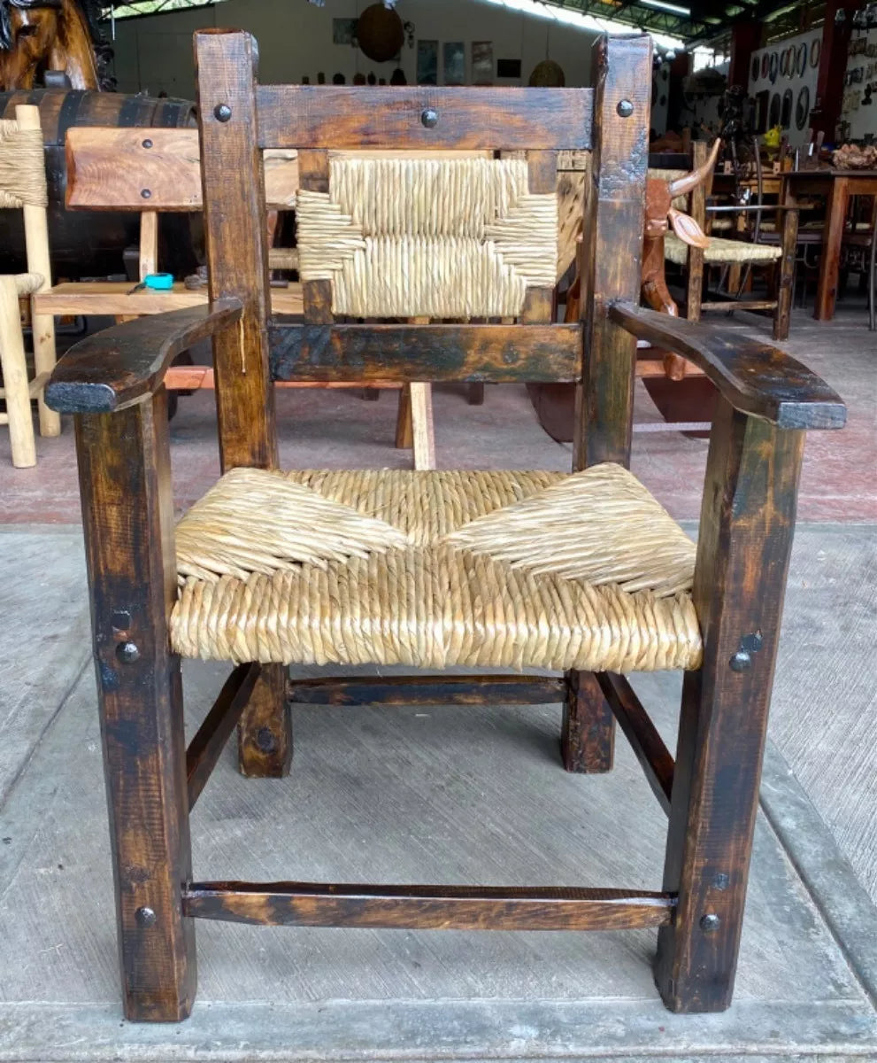 Handcrafted Room Sustainable Wood and Antique Style Fabric.