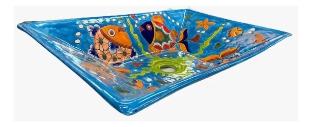 Talavera Rectangular Countertop Sink Antique Fish Style Add to favorites