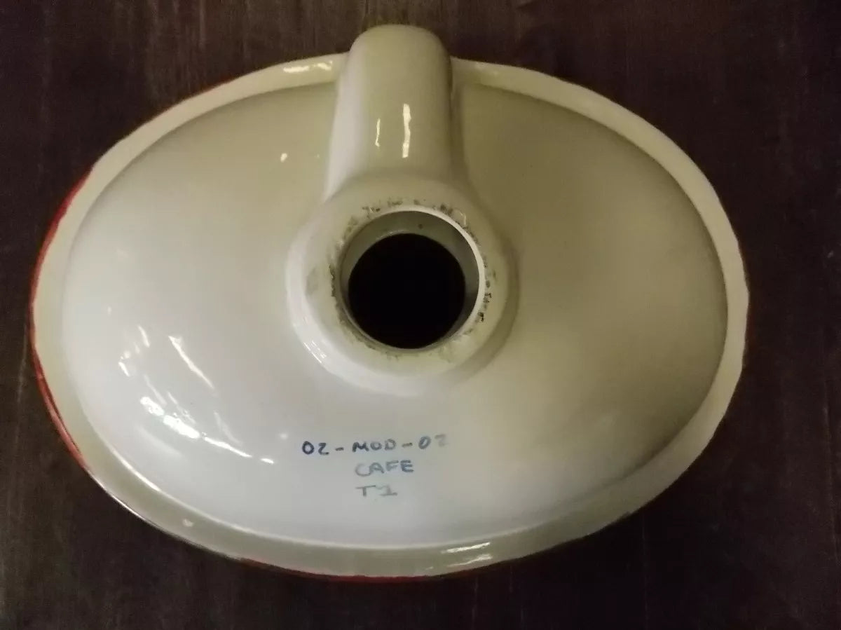 Lavabo Ovalin Artesanal Talavera Fina Estilo Antiguo 02m02 V