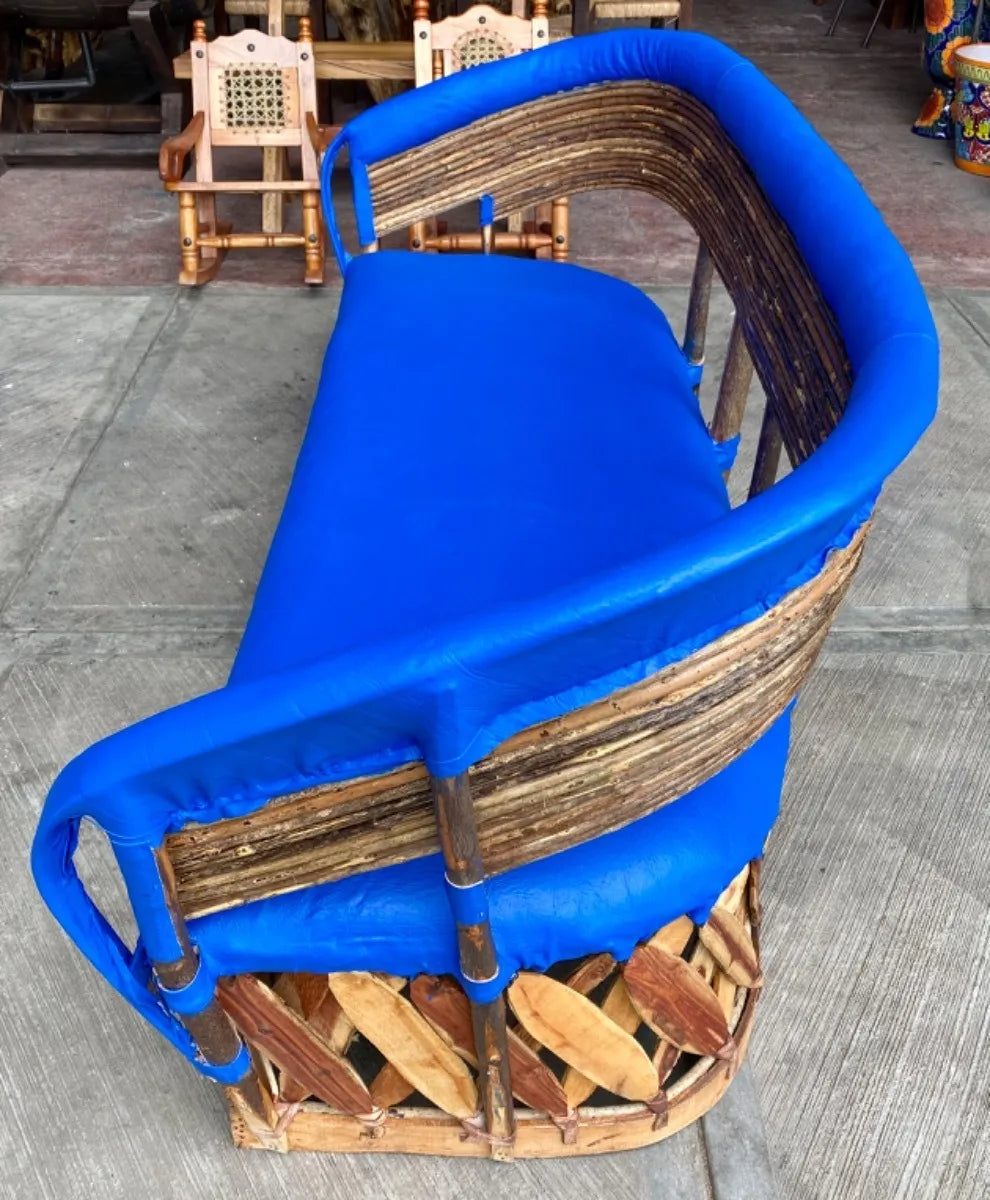 Large handmade armchair for 3 people, Equipal style.