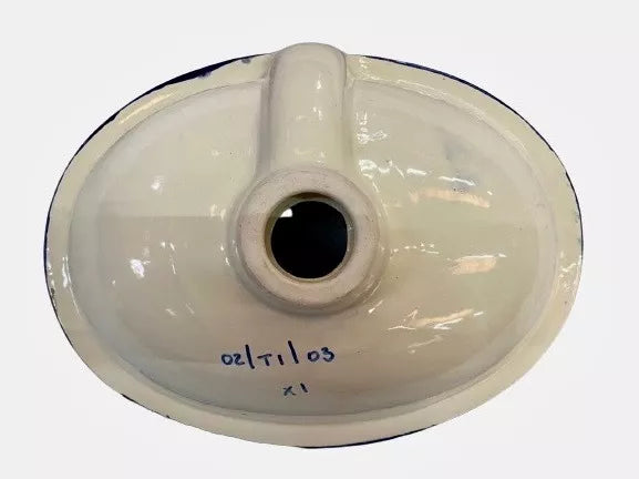 Exclusivo Lavabo Ovalin Chico Talavera Fina Estilo Antiguo