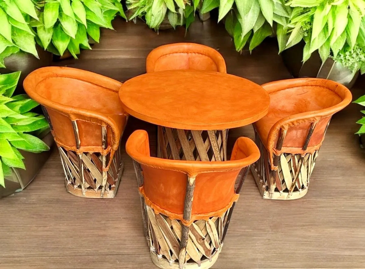 Hermoso Comedor De Equipales Tradicionales Estilo Antiguo.