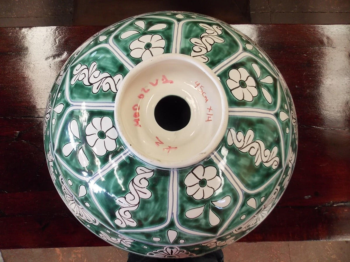 Round Countertop Talavera Sink Antique Style 02v1