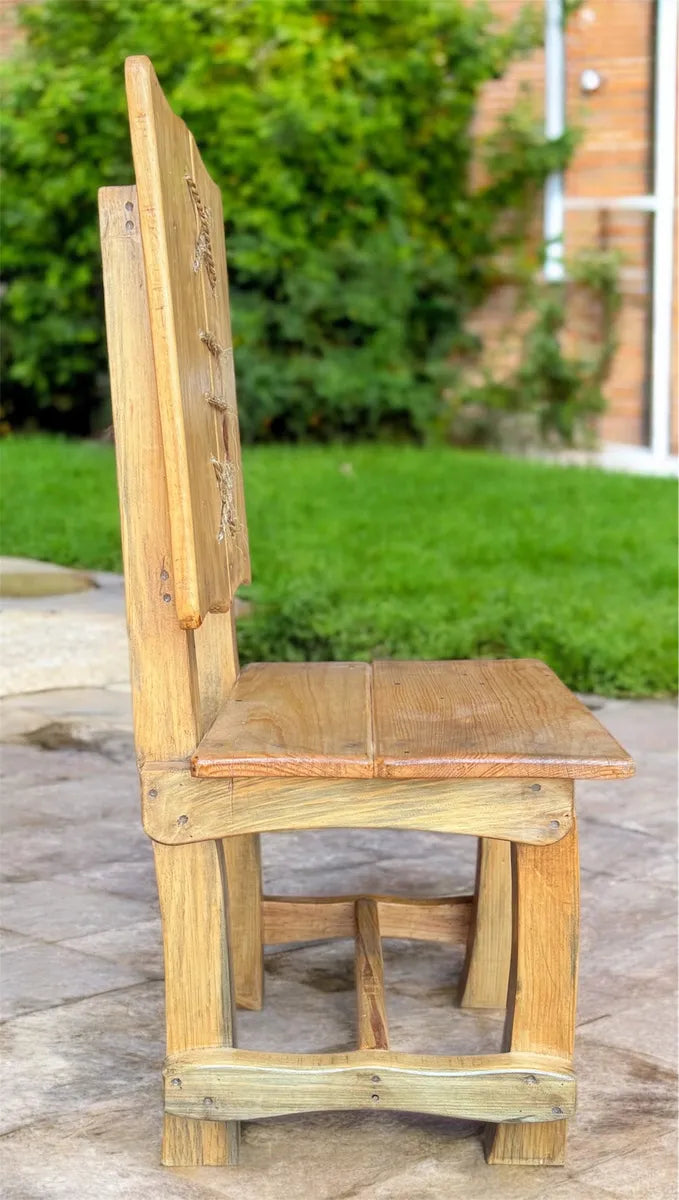 Sustainable Wood Handcrafted Dining Room in the Middle Ages Style