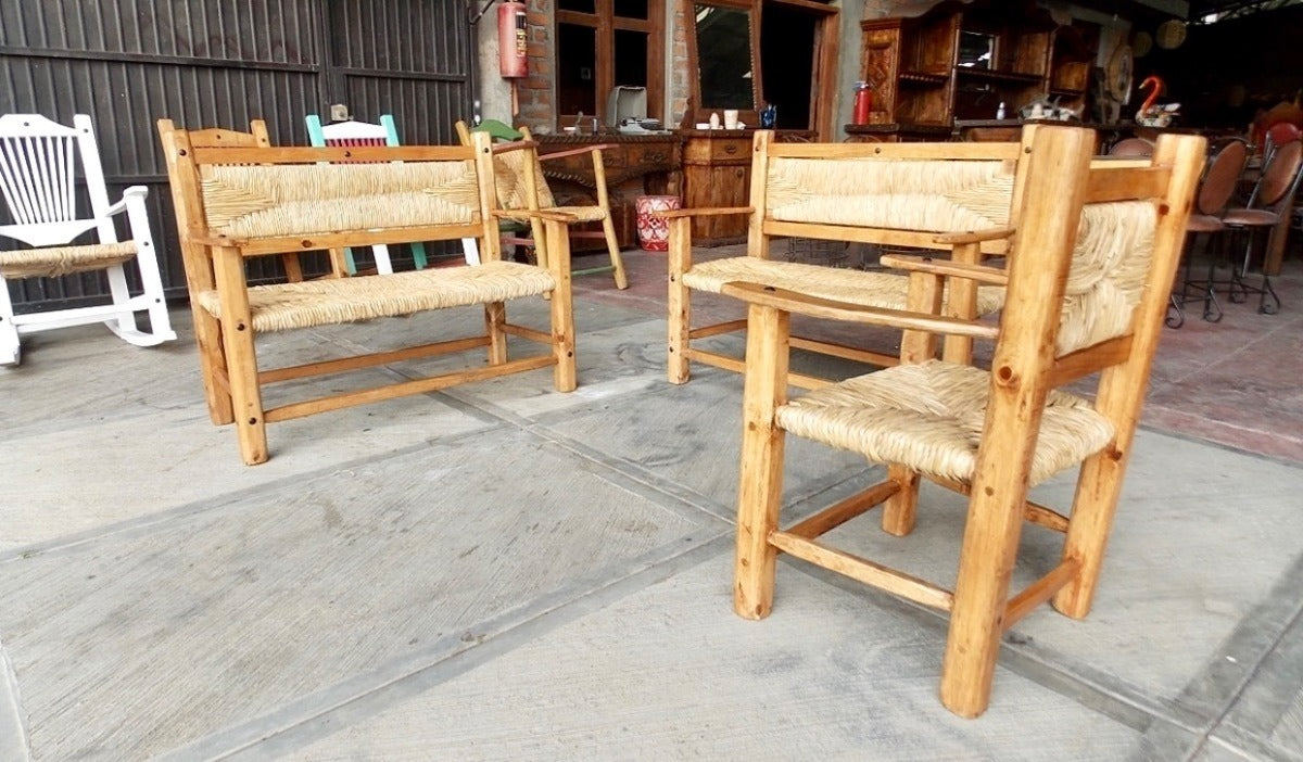 Handcrafted Room Woven in Sustainable Wood in an Antique Style
