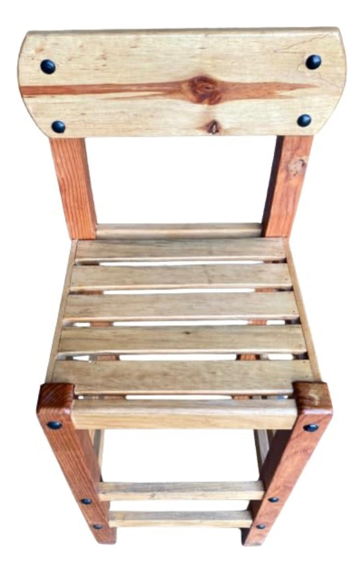 High Chair Bench for Bar Breakfast Bar Cantina Antique Style