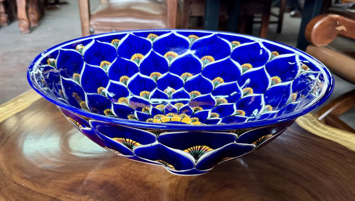 Round Sink in Fine Talavera Turkey Style