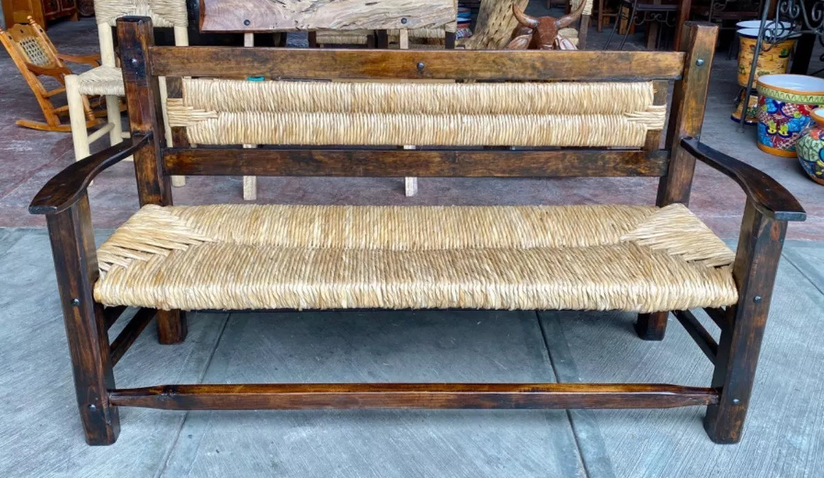 Handcrafted Room Sustainable Wood and Antique Style Fabric.