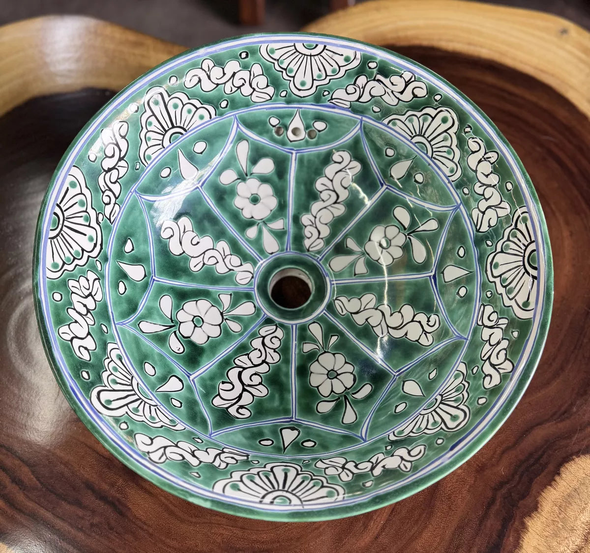 Round Sink in Fine Talavera Turkey Style