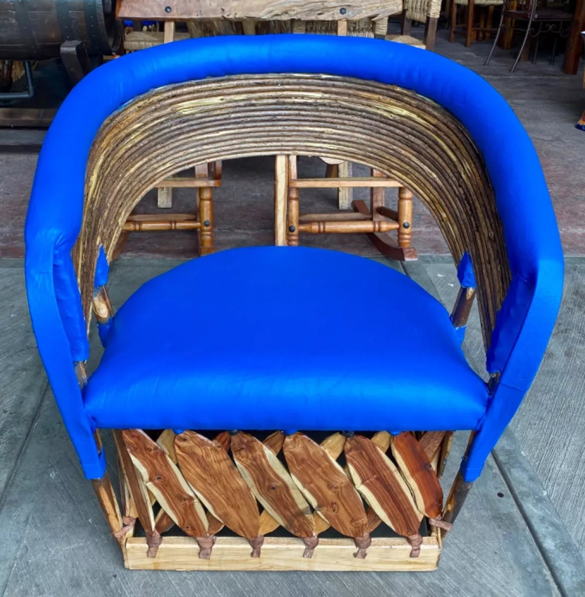 Silla Sillón Equipal Artesanal Amplio Cómodo Estilo Antiguo