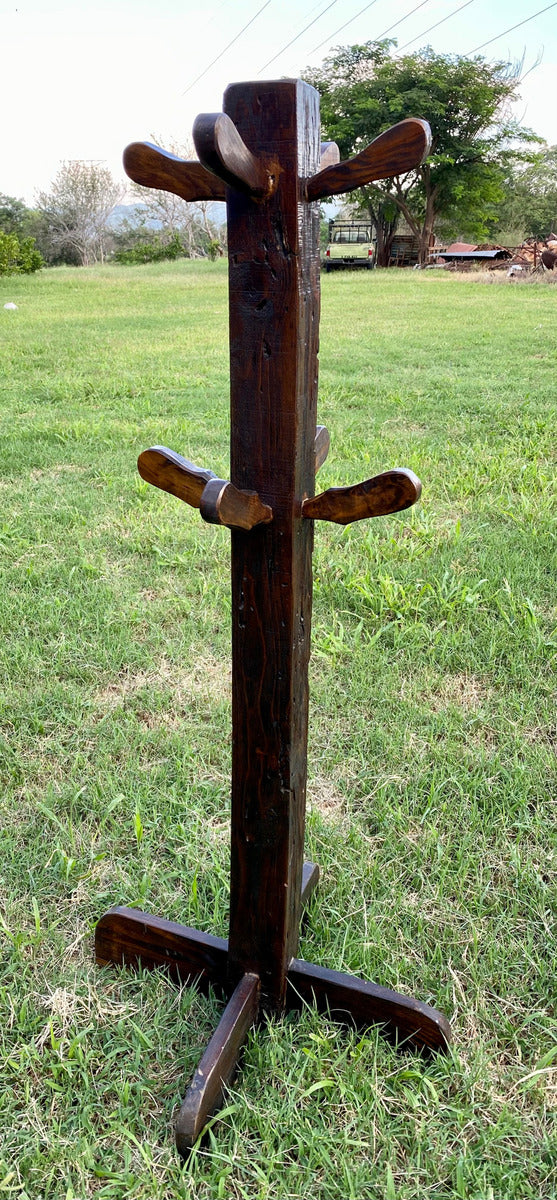 Antique and Original Handmade Coat Rack Made of Old Wood (Used)