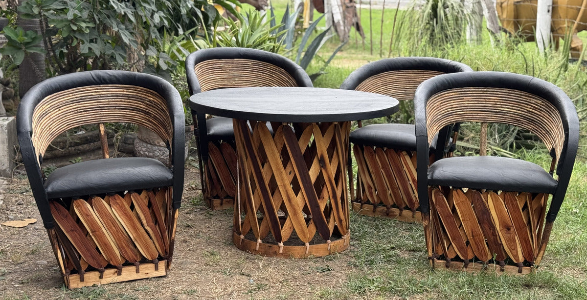 Antique Varas-Style Equipales Dining Room. High Quality