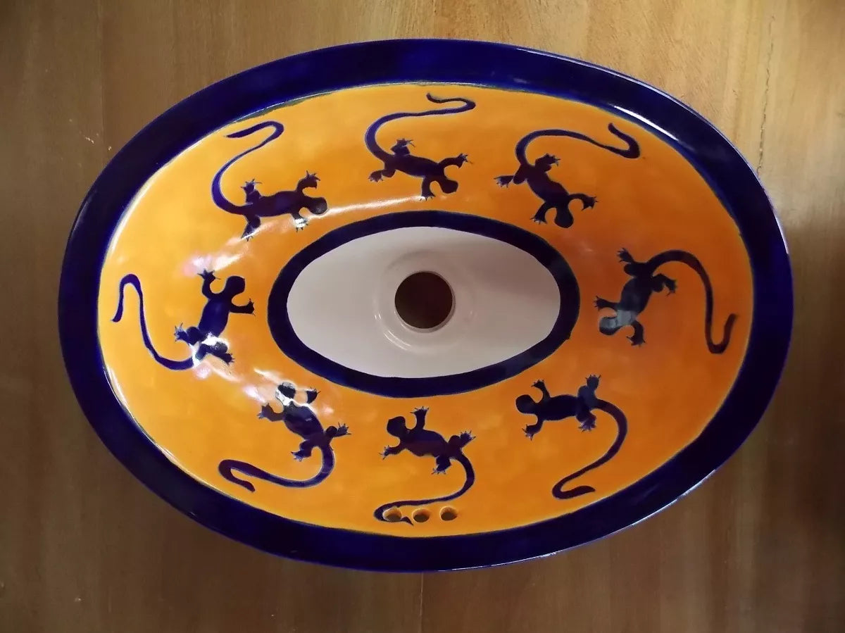 Oval Talavera Sink, Antique Style. Model IG T1. Add to Favorites.